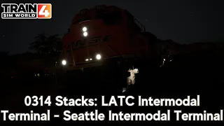 314 Stacks: LATC Intermodal Terminal - Seattle Intermodal Terminal - AVL - SD70ACe - #TrainSimWorld4