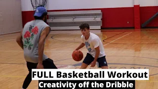 FULL Basketball Workout | Creative Handle into Shooting off Dribble | College PG | G2G Basketball