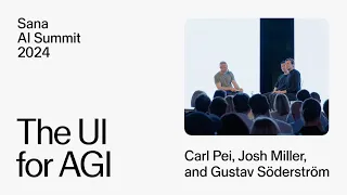 Carl Pei (Nothing), Josh Miller (The Browser Company), Gustav Söderström (Spotify) | The UI for AGI