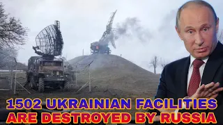 Russian troops destroy 1,502 Ukrainian military facilities