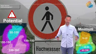 Unwettergefahr! Hochwasser durch Vb-ähnliche Wetterlage? Gefahr der trockenen Böden! Wie viel Regen?