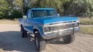 1974 Ford F100 Ranger XLT Grabber Blue