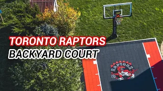 Custom Toronto Raptors Backyard Court | DIY Court Canada