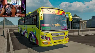 SMT BUS DRIVING WITH STEERING WHEEL ETS2 GAMEPLAY |KK GAMERZ Extrazz| #11