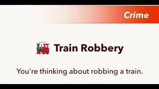 Bitlife Achievements - Rob Anywhere ( Rob the midnight train )