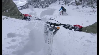 Snow laps in Morgins Bikepark