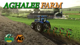 Plowing through the jobs with @TheFarmSimGuy  - Aghalee Farm Ep4 - FS22