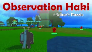 How to get Observation Haki FAST + Saber's Quest (Blox Fruits)