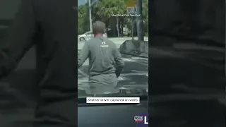 Machete-Wielding Man Cuts Someone in Road Rage Incident #shorts