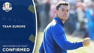 2023 European Ryder Cup Team Confirmed