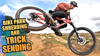 BIKE PARK TRAIL SHREDDING AND MTB TRICK SENDING