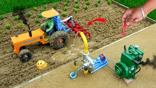 Diy tractor mini borewell drilling machine  science project |submersible water | @topminigear #1