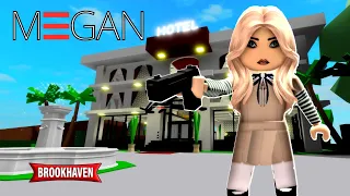 MEGAN NO HOTEL DE LUXO DE Brookhaven🏡 RP ROBLOX M3GAN historinhas