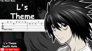 Death Note OST - L's Theme Guitar Tutorial