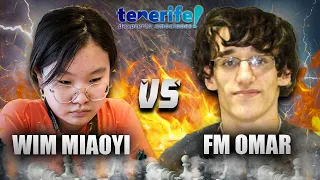 Ingat sa malakas na BAGYONG SACRI! | WIM Miaoyi vs FM Garcia Blanco Chess Festival, Spain 2023