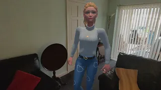 TykeAI - AI powered NPC in VR / MR (Mixed Reality) app on Quest 3 , showing AI navigation in my home