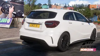 Forza Horizon 5 Mercedes-Benz A45 AMG Stock (Steering Wheel + Shifter) Gameplay