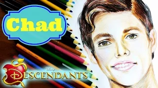 DISNEY DESCENDANTS Learn How to Draw CHAD Speed Drawing