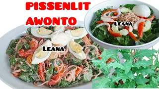 UN PEU DE VINAIGRETTE ET DES FEUILLES DE PISSENLIT POUR UN PUR DÉLICE/ SALADE DE PISSENLIT/ AWONTO