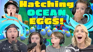 Hatching OCEAN EGGS!! We Play the Roblox Adopt Me Update! Best Pet Wins Special Surprise!