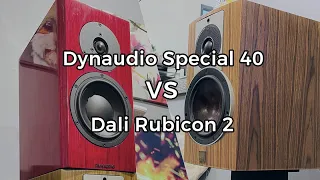 Dynaudio Special 40 vs Dali Rubicon 2 (6-song comparison)