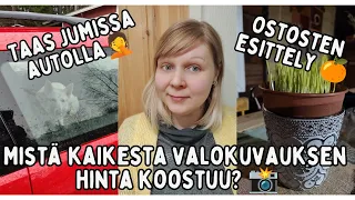 Mista kaikesta valokuvauksen hinta koostuu / Taas autolla jumissa / ostosten esittely