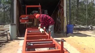 How to cut lumber less than 4' in length on the Woodmizer LT15