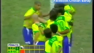 Argentina 2 Brasil 2 (2-4) Relato Juan Carlos Morales Copa America 2004 Los goles y penales