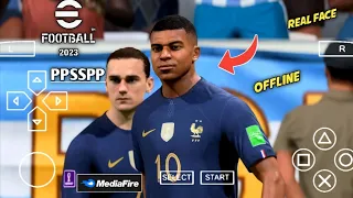 Download Game EFOOTBALL PES 2023 PPSSPP New Update Transfer Best Graphics Camera PS5 Di Android