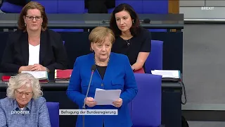 Statement  Merkel im Bundestag im Vorfeld des EU-Sondergipfels zum Brexit am 10.04.19