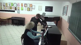 04.01.2020 Yegor Sidorov: Mira Marchenko' Master class, Music school, Budva, Montenegro