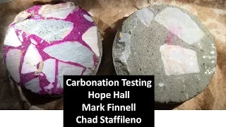 Measuring Carbonation in Concrete – Lab Testing – Class Project
