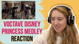 First time Voctave Reaction!! Voice Teacher Reacts to Voctave Disney Princess Medley