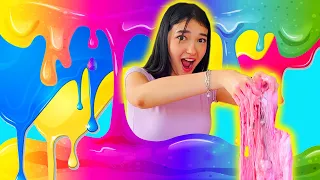 FIZ UMA SLIME GIGANTE COM TUDO QUE SOBROU | Luluca