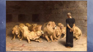 Catholic Calendar Art Guide July 2020 - Daniel in the Lion’s Den, 1872 by Riviere, Briton