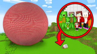 Mikey & JJ Family Security House vs TNT in Minecraft - Maizen Challenge