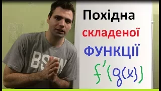 Похідна складеної функції. Як шукати? ЩО ЦЕ ТАКЕ?