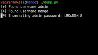 NoSql injection enumeration - Mango HackTheBox