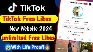 Tiktok Free Unlimited Likes 😱 || New website 2024 🔥 || How to increase TikTok Likes