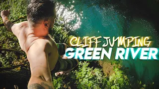 Washington Cliff Jumping First Person POV at Green River