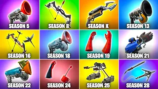 Evolution of All Fortnite Grapple Weapons & Items (Chapter 1 Season 5 - Chapter 5 Season 1)