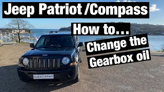 Jeep Patriot manual transmission fluid change. Gearbox oil.