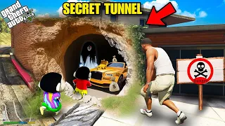 GTA 5: Franklin & Shin Chan Found Secret Treasure Tunnel Out Side Franklin House in Gta 5 in Telugu