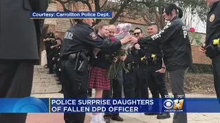 Police Surprise Daughters Of Fallen DPD Officer