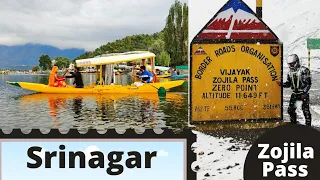 Ladakh Ride Day 15 || Snow in Zojila Pass || Sonmarg || Dal Lake in Srinagar