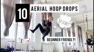 Aerial hoop drops