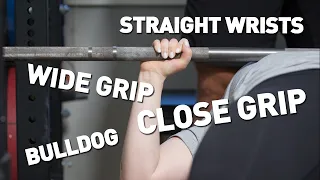 Bench Press GRIP TIPS! Bulldog vs Compression + Grip Width