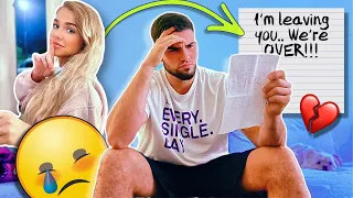 Leaving My Boyfriend With ONLY A Goodbye Letter.. *GONE TERRIBLY WRONG*