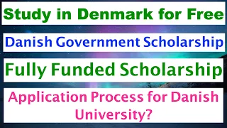 Danish Government Scholarships | Application Process for Danish University | Free  Study in Denmark