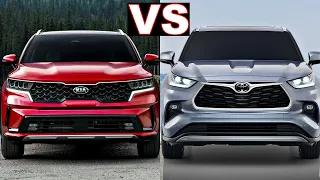 2021 Toyota Highlander vs Kia Sorento (2021) sorento hybrid vs highlander hybrid (review) highlander